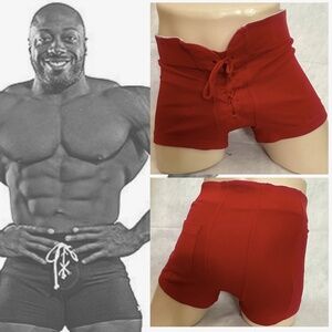 Brawn Football Lacing Stretch Coach Shorts Medium tight stretch fit 100% nylon